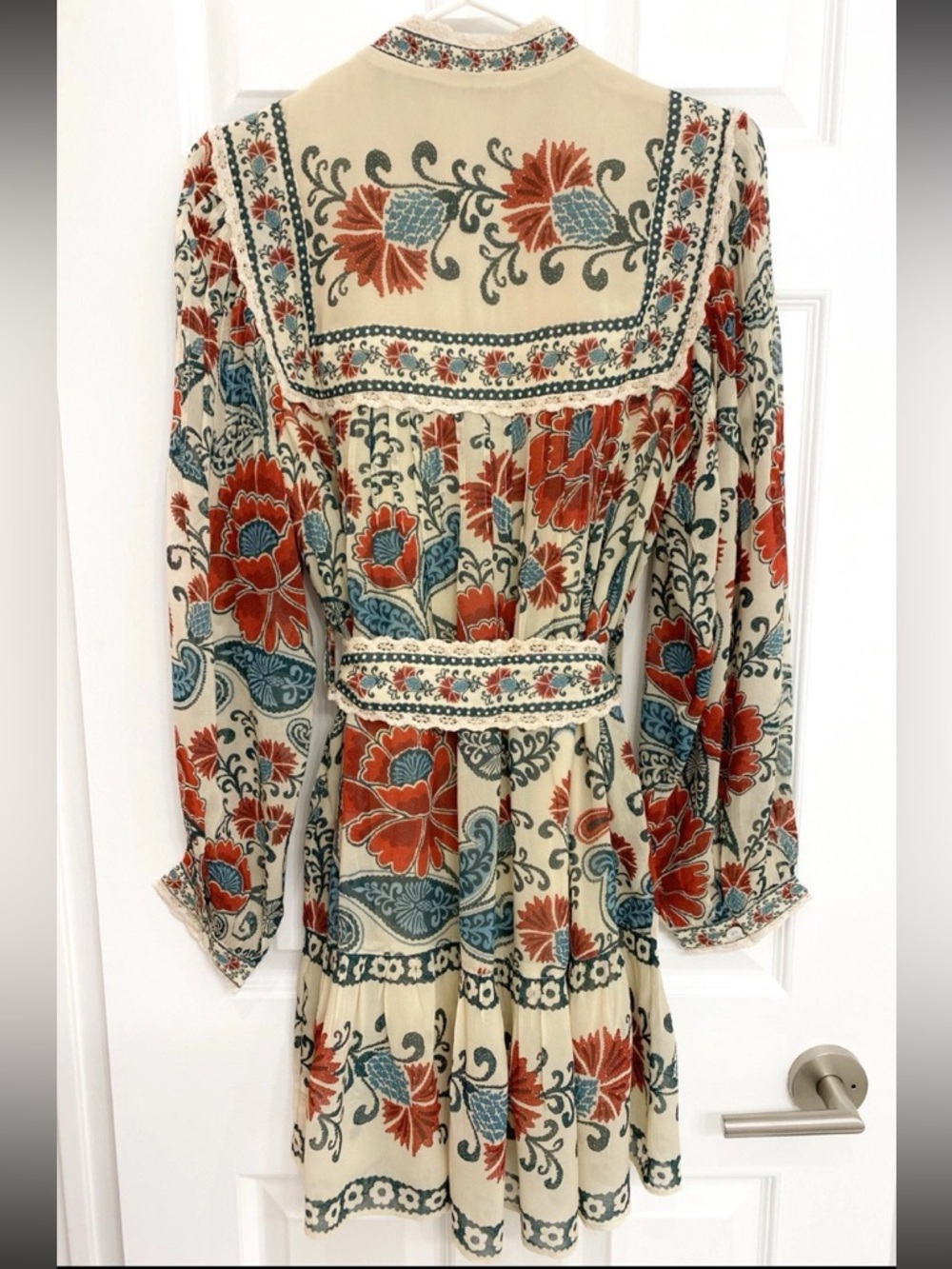 NWT - FARM Rio Button Down Long Sleeve Dress w/ Belt - Picture 4 of 7